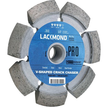 Lackmond 4 x .375 x 5/8-11 Thread arbor PRO Series V-Shaped Crack Chasers CKVN4375